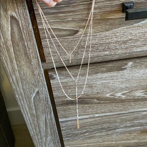Lulus rose gold layered necklace